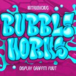 Bubble Horns Graffiti Font - Featured Image