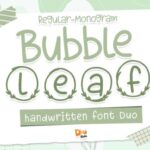Bubble Leaf Font - Featured Image