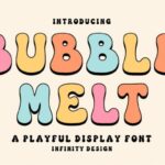 Bubble Melt Font - Featured Image