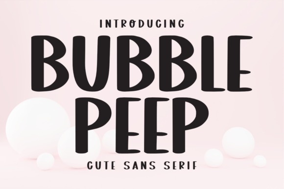 Bubble Peep Font - Featured Image