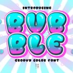 Bubble Pink Blue Font - Featured Image