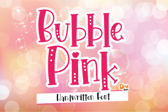 Bubble Pink Font - Featured Image