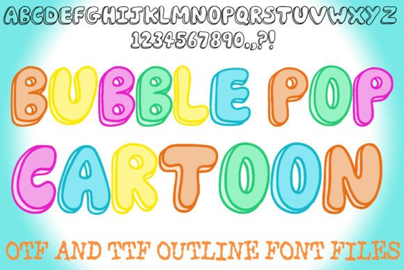Bubble Pop Cartoon Font - Featured Image