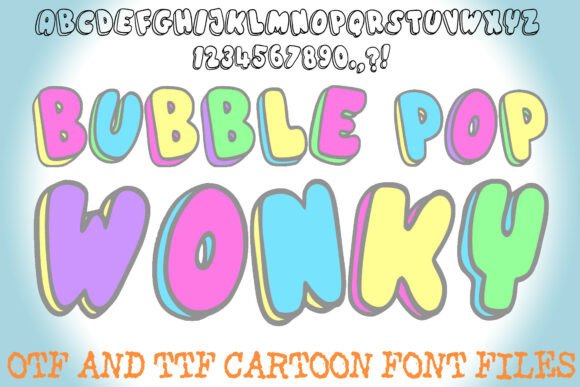 Bubble Pop Wonky Font - Featured Image