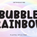 Bubble Rainbow Font - Featured Image