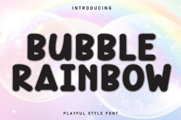 Bubble Rainbow Font - Featured Image