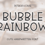 Bubble Rainbow Font - Featured Image
