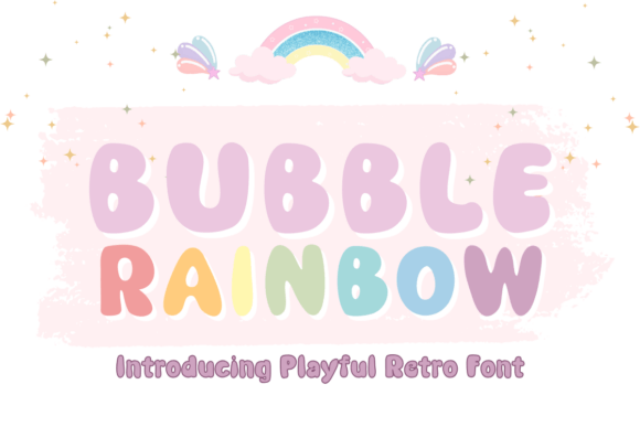 Bubble Rainbow Font - Featured Image