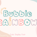 Bubble Rainbow Font - Featured Image