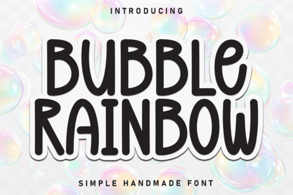 Bubble Rainbow Font - Featured Image