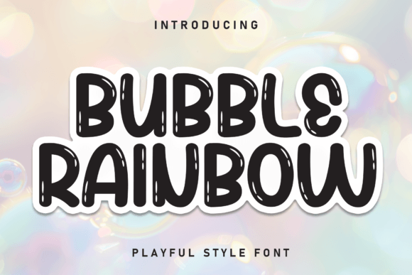 Bubble Rainbow Font - Featured Image