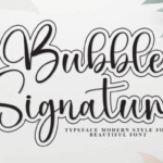 Bubble Signature Font - Featured Image