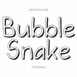 Bubble Snake Font - Featured Image