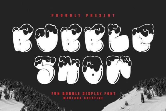 Bubble Snow Font - Featured Image