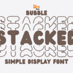 Bubble Stacked Font - Featured Image