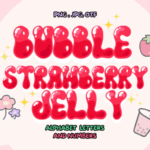 Bubble Strawberry Jelly Font - Featured Image