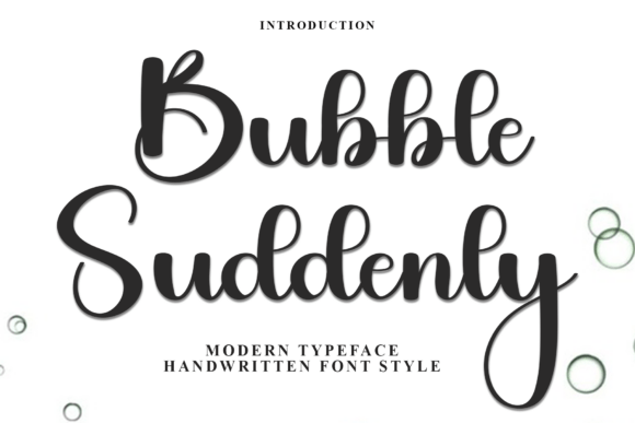 Bubble Suddenly Font - Featured Image