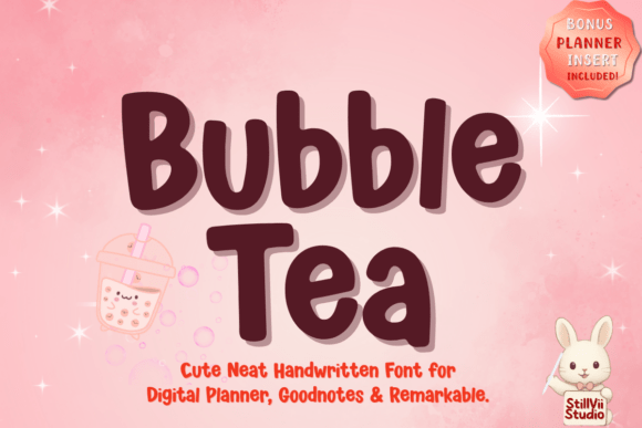 Bubble Tea Font - Featured Image