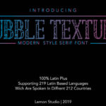 Bubble Texture Font - Featured Image