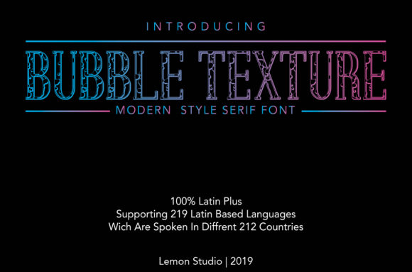 Bubble Texture Font - Featured Image