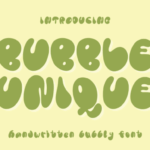 Bubble Unique Font - Featured Image