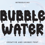 Bubble Water Font - Featured Image