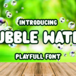 Bubble Water Font - Featured Image