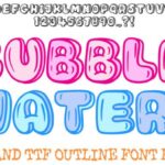 Bubble Water Font - Featured Image