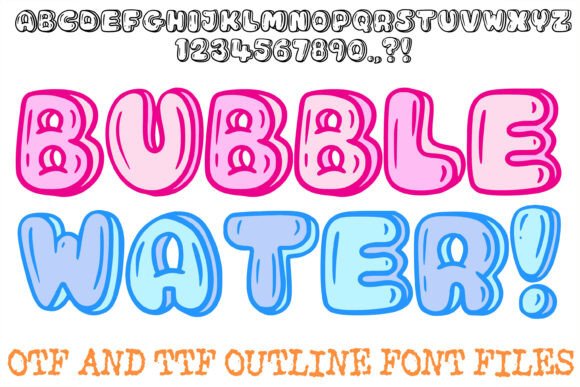 Bubble Water Font - Featured Image