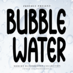 Bubble Water Font - Featured Image