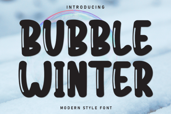 Bubble Winter Font - Featured Image