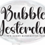 Bubble Yesterday Font - Featured Image