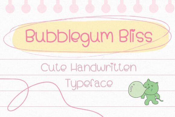 Bubblegum Bliss Font - Featured Image