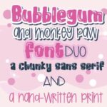 Bubblegum and Monkey Paw Duo Font - Featured Image