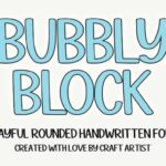Bubbly Block Font - Featured Image