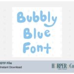 Bubbly Blue Font - Featured Image