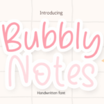 Bubbly Notes Font - Featured Image