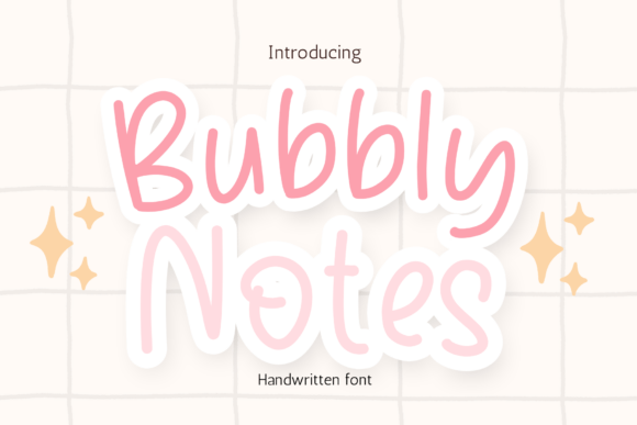 Bubbly Notes Font - Featured Image