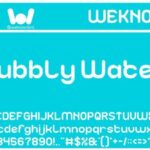 Bubbly Water Font - Featured Image