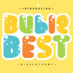 Buble Best Font - Featured Image