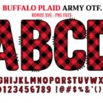 Buffalo Plaid Army Font - Featured Image