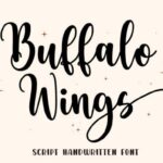 Buffalo Wings Font - Featured Image