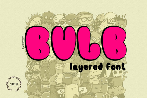 Bulb Layered Font - Featured Image