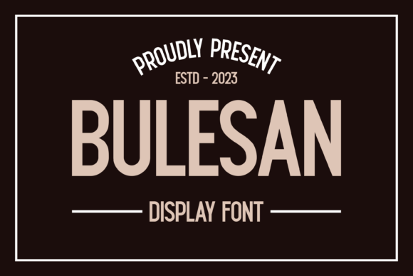 Bulesan Font - Featured Image
