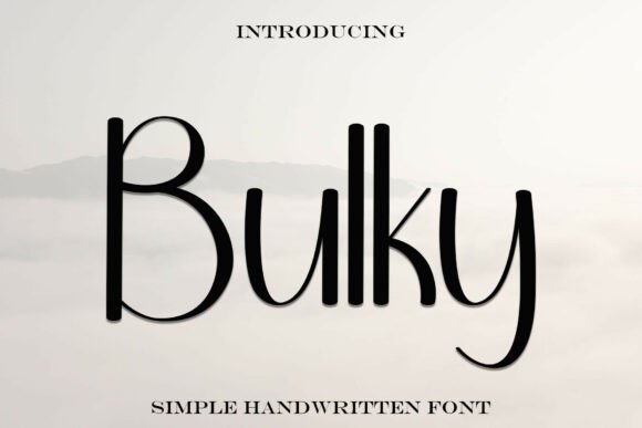 Bulky Font - Featured Image