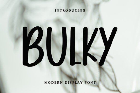 Bulky Font - Featured Image