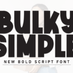 Bulky Simple Font - Featured Image