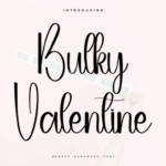 Bulky Valentine Font - Featured Image