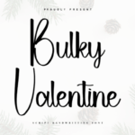 Bulky Valentine Font - Featured Image