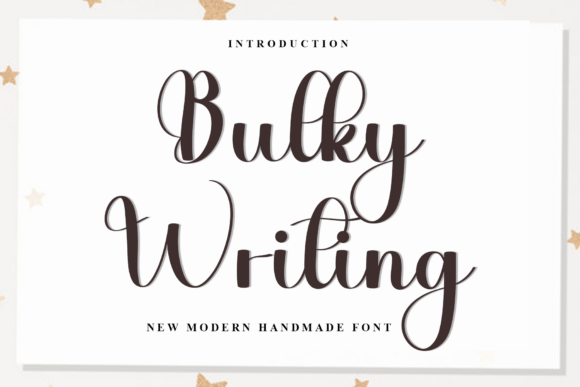 Bulky Writing Font - Featured Image